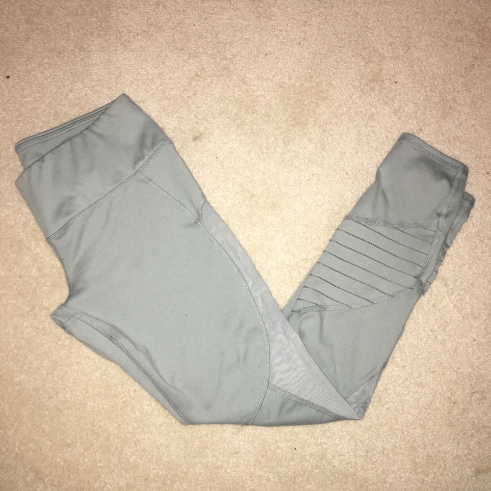 Light Green Abercrombie and Fitch Mesh Leggings